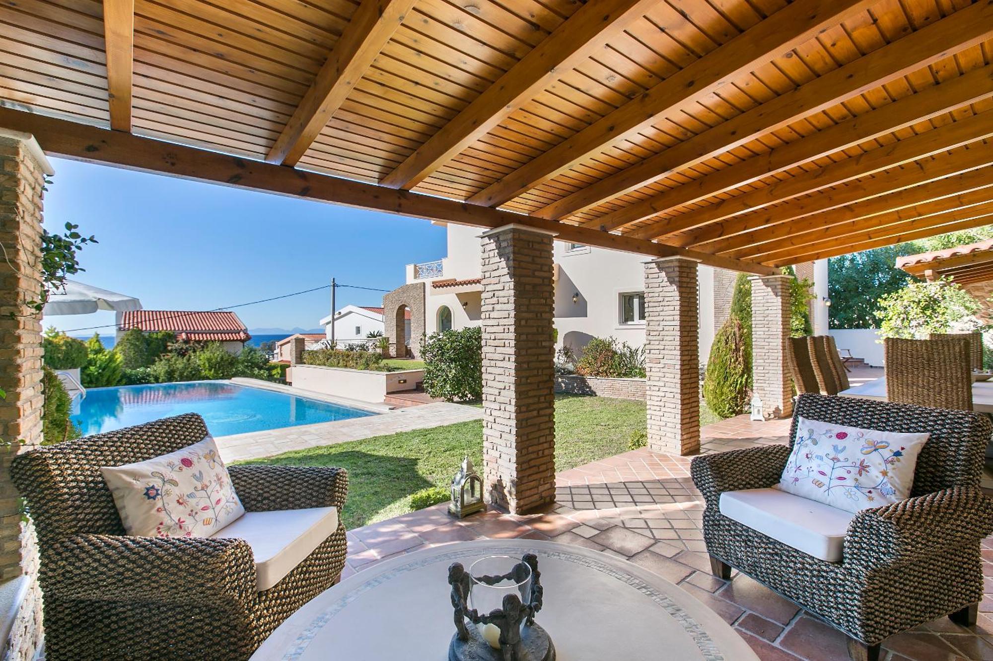 Villa Melia Szúnio Kültér fotó