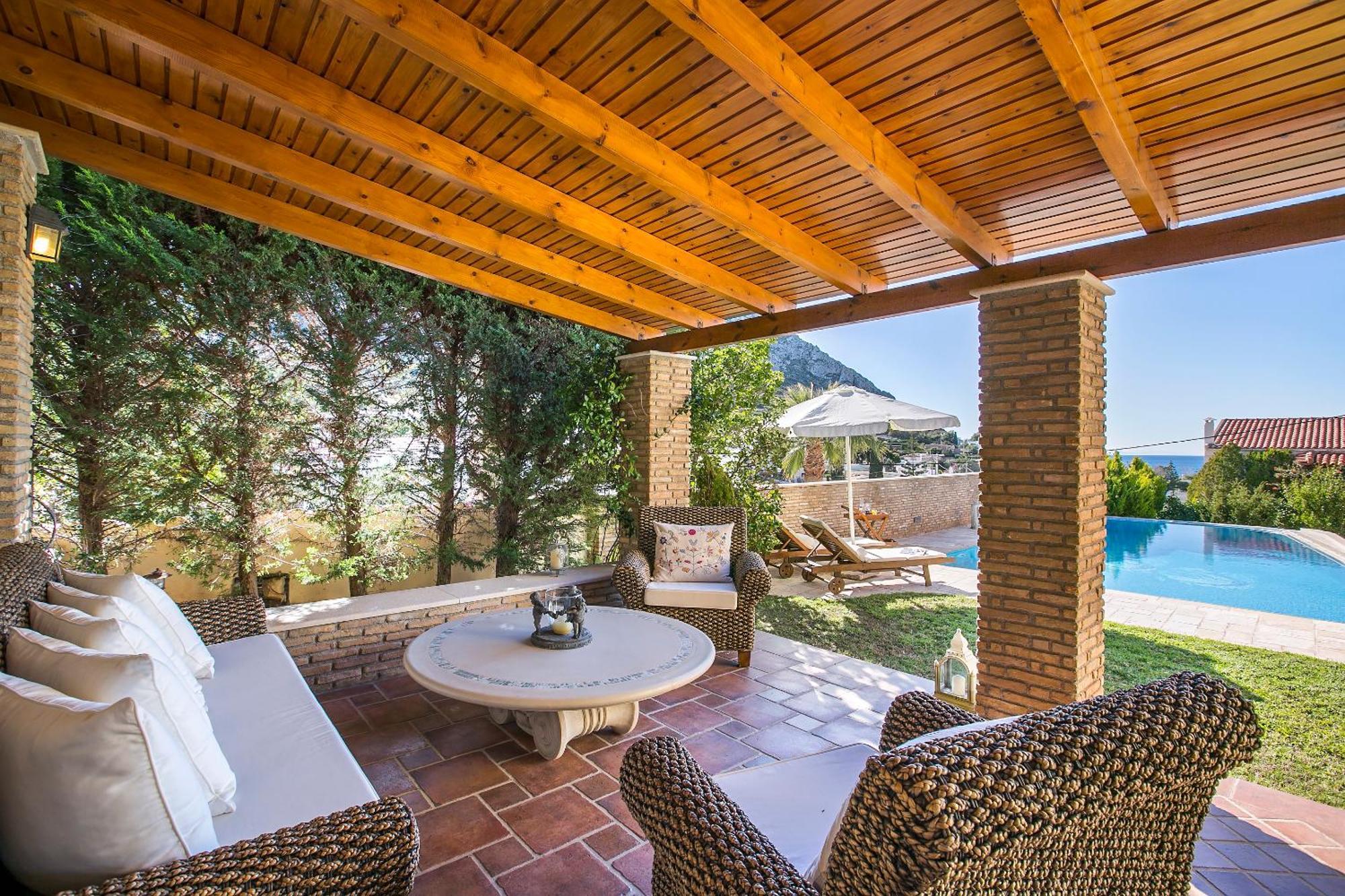 Villa Melia Szúnio Kültér fotó