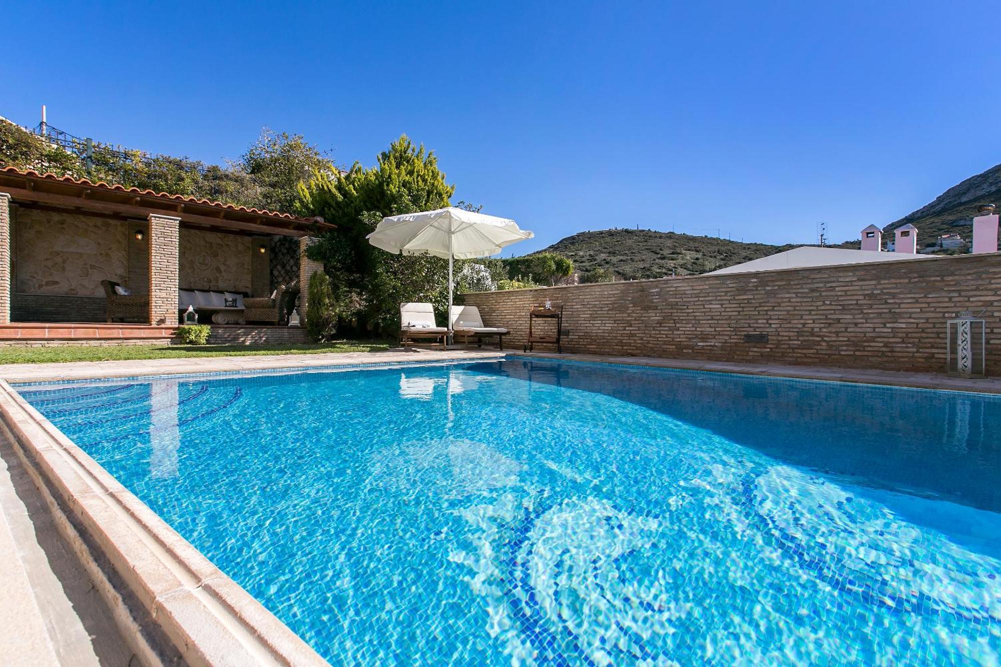 Villa Melia Szúnio Kültér fotó