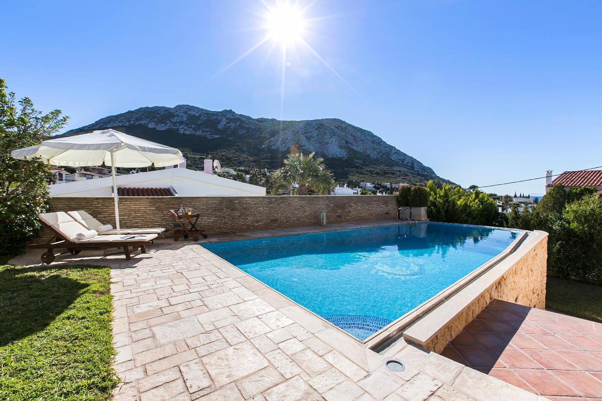 Villa Melia Szúnio Kültér fotó